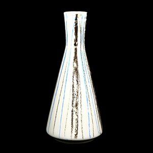 UCAGCO Ceramics Japan MCM Striped Bud Vase Mid-Century Home Decor